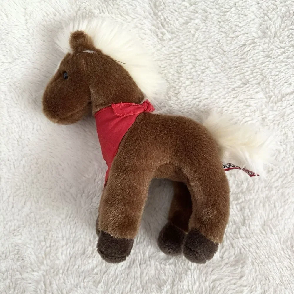 Douglas Cuddle Toy Mr Brown Pony Red A Bandana Advertising Plush #4045
